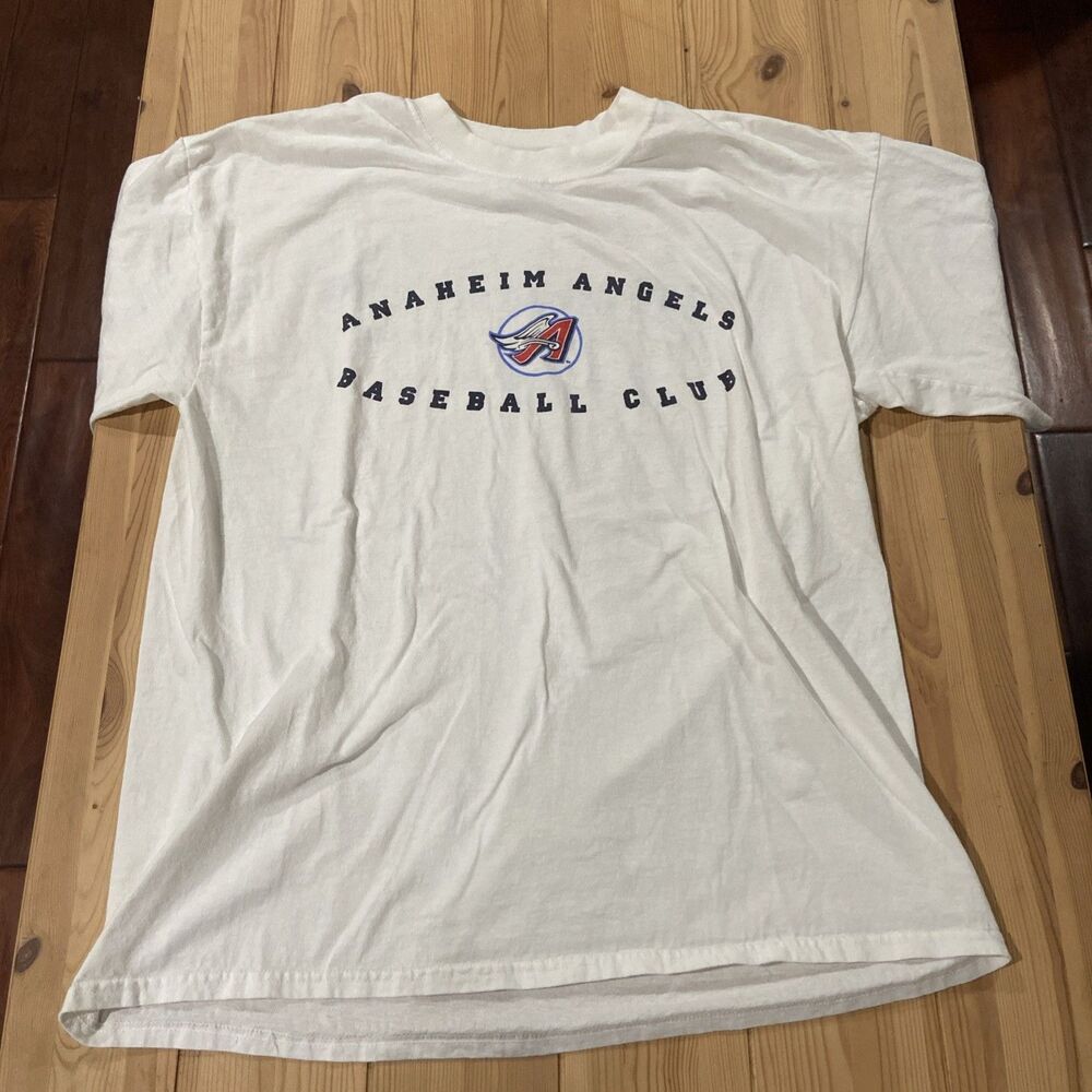 Vintage Anaheim Angels Shirt Old Logo XL UCI Health Promo Flying A